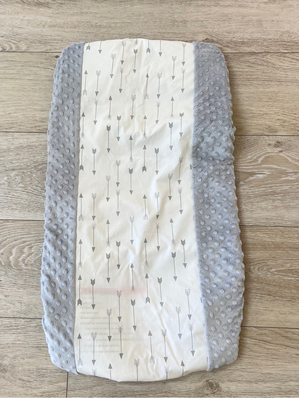 cloud island Gray Baby Changing Pad Cover with Arrow Print + Pad for nursery